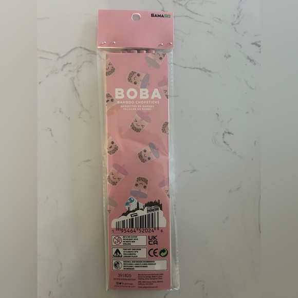 Gama-Go BOBA Bamboo Chopsticks – Cute 4-Pack | NWT - Picture 3 of 4